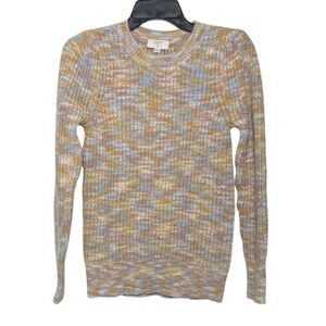 Loft Outlet Size XXS Petite Multicolor Pullover Chunky Sweater Cozy Soft NEW